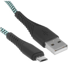 Изображение товара Кабель круглый BoraSCO micro USB - USB 2.0 Type-A зеленый 1 м