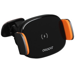 Изображение товара Держатель автомобильный DEPPA Crab QI Stone черный