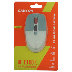 Изображение товара Мышь беспроводная CANYON MW-26 [MW-26] зеленый