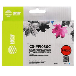 Изображение товара Картридж Cactus CS-PFI030C PFI-030C голубой