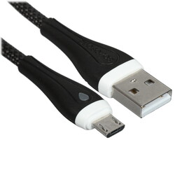 Изображение товара Кабель круглый Borofone micro USB - USB 2.0 Type-A черный 1 м