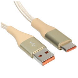 Изображение товара Кабель круглый Verizo USB Type-C - USB 2.0 Type-A золотистый 1 м