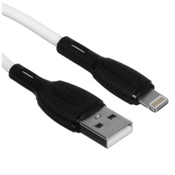 Изображение товара Кабель круглый Borofone Lightning 8-pin - USB 2.0 Type-A белый 1 м