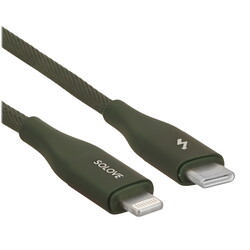 Изображение товара Кабель круглый SOLOVE Lightning 8-pin - USB Type-C зеленый 1 м