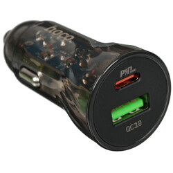 Изображение товара Автомобильное ЗУ Hoco Z47A Transparent черный