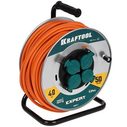 Изображение товара Удлинитель силовой KRAFTOOL  55089-50 оранжевый