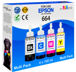 Изображение товара Чернила водорастворимые Revcol 6700 голубой, желтый, пурпурный, черный