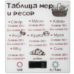 Изображение товара Кухонные весы Aceline GM-20W белый