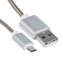 Изображение товара Кабель Cablexpert micro USB-B - USB Type-A серебристый 1 м