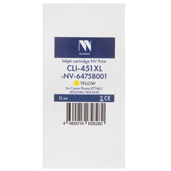 Изображение товара Картридж NV Print CLI-451XL желтый