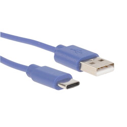 Изображение товара Кабель круглый AKAI USB Type-C - USB 2.0 Type-A синий 1 м