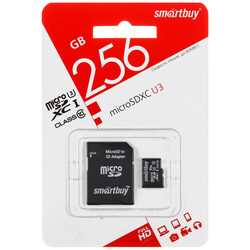 Изображение товара Карта памяти Smartbuy microSDXC 256 ГБ [SB256GBSDU3-01]
