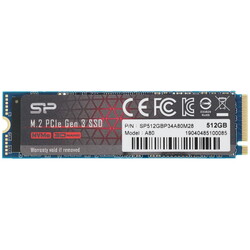 Изображение товара 512 ГБ M.2 NVMe накопитель Silicon Power P34A80 [SP512GBP34A80M28]