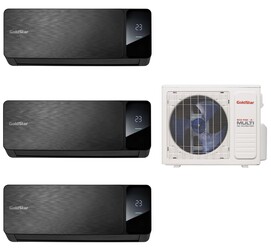 Изображение товара Кондиционер настенный мультисплит-система GoldStar GSA3OI-FM/out-21HN8 + FM/in-07+09+09HN8 черный