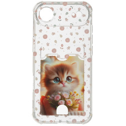 Изображение товара Накладка  Zibelino Silicone Card Holder для Apple iPhone Air прозрачный