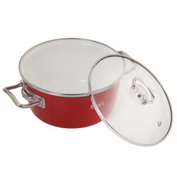 Изображение товара Кастрюля Rashel Grand R1018 2.1 л 18 см красный