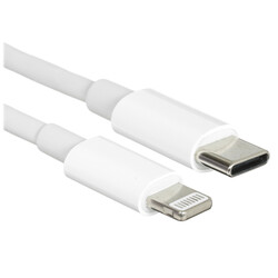 Изображение товара Кабель круглый Leef Lightning 8-pin - USB Type-C белый 1 м