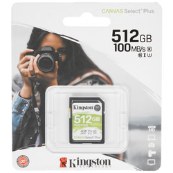 Изображение товара Карта памяти Kingston Canvas Select Plus SDXC 512 ГБ [SDS2/512GB]