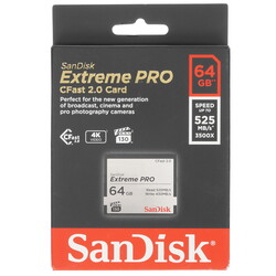 Изображение товара Карта памяти SanDisk Extreme PRO CFast 2.0 CFast 2.0 64 ГБ [SDCFSP-064G-G46D]