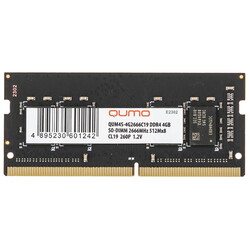 Изображение товара Оперативная память SODIMM QUMO [QUM4S-4G2666C19] 4 ГБ