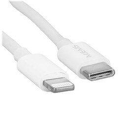 Изображение товара Кабель круглый USAMS Lightning 8-pin MFI - USB Type-C белый 1 м