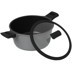 Изображение товара Кастрюля Regent inox MODERNO 93-AL-MD-4-24 4.2 л 24 см серый