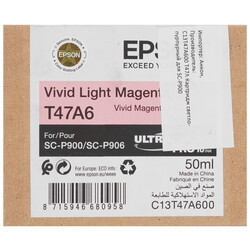 Изображение товара Картридж Epson T47A светло-пурпурный