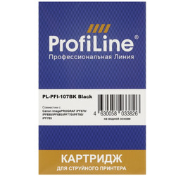 Изображение товара Картридж ProfiLine PL-PFI-107BK черный