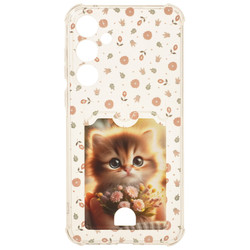 Изображение товара Накладка  Zibelino Silicone Card Holder для Samsung Galaxy A35 прозрачный
