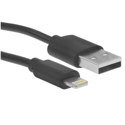 Изображение товара Кабель круглый BoraSCO Lightning 8-pin - USB 2.0 Type-A черный 3 м