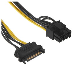 Изображение товара Переходник для питания Cablexpert CC-PCIE-SATA-20CM