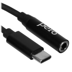 Изображение товара Кабель   PERO USB Type-C - jack 3.5 мм черный