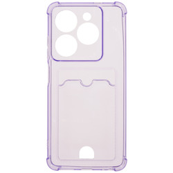 Изображение товара Накладка  Zibelino Silicone Card Holder для Tecno POP 8/ SPARK 20/ 20C/ GO 2024 сиреневый