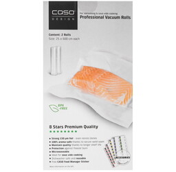Изображение товара Набор рулонов для вакуумного упаковщика CASO VC 25*600