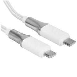 Изображение товара Кабель круглый KEYRON USB Type-C - USB Type-C белый 1.5 м