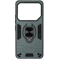 Изображение товара Накладка  DF Armor Case для Tecno POVA 6/ 6 Pro зеленый/черный