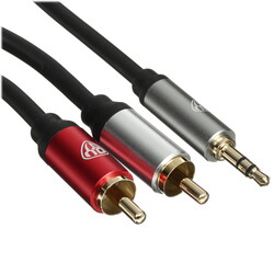 Изображение товара Кабель   BY jack 3.5 мм - 2RCA черный
