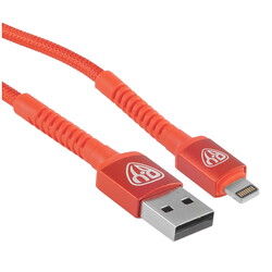 Изображение товара Кабель круглый BY Lightning 8-pin - USB 2.0 Type-A красный 2 м