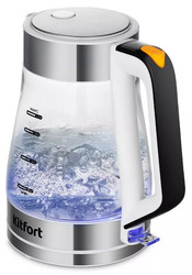 Изображение товара Электрочайник Kitfort КТ-6626 серебристый