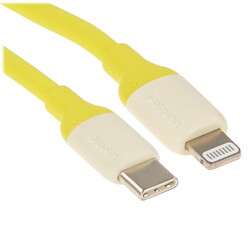 Изображение товара Кабель круглый Ugreen Lightning 8-pin MFI - USB Type-C желтый 1 м