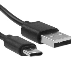 Изображение товара Кабель круглый Гарнизон USB Type-C - USB 2.0 Type-A черный 0.3 м