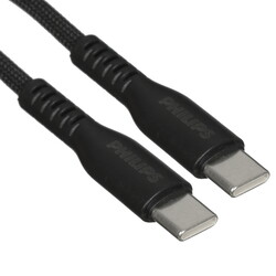 Изображение товара Кабель круглый PHILIPS USB Type-C - USB Type-C черный 1.2 м