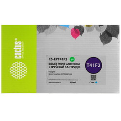 Изображение товара Картридж Cactus CS-EPT41F2 T41F2 голубой