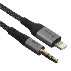 Изображение товара Кабель   Hoco Lightning - jack 3.5 мм черный