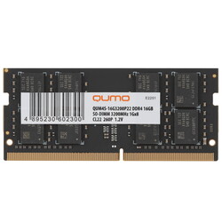 Изображение товара Оперативная память SODIMM QUMO [QUM4S-16G3200P22] 16 ГБ