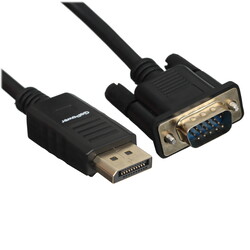 Изображение товара Кабель однонаправленный GoPower DisplayPort - VGA, 1.8 м