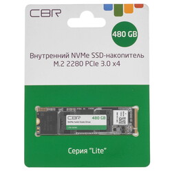 Изображение товара 480 ГБ M.2 NVMe накопитель CBR Lite [SSD-480GB-M.2-LT22]