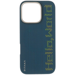 Изображение товара Накладка  Pitaka Tactile Woven Case для Apple iPhone 16 Pro синий