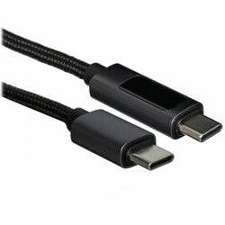 Изображение товара Кабель круглый Hoco USB Type-C - USB Type-C черный 1 м