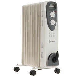 Изображение товара Масляный обогреватель Sakura SA-0329WG белый